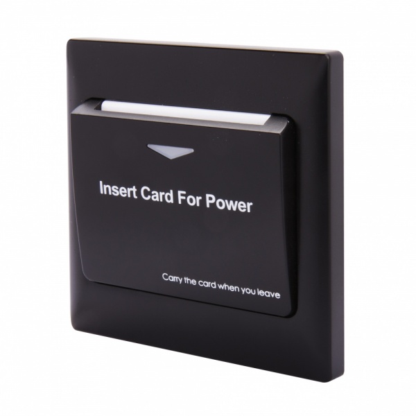 Energy Key Card Saver - Black Plastic